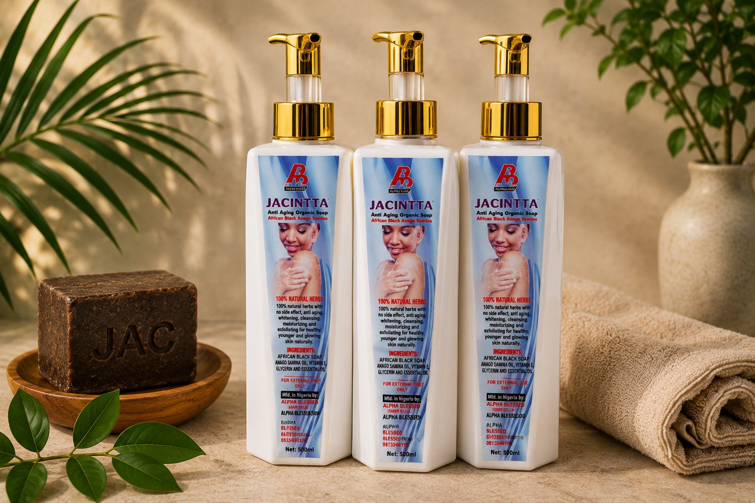 Alpha Blessed organic skincare products